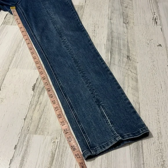 J. McLaughlin Rainey Stretch Straight Leg Slit Front Jeans Size 2 - Picture 11 of 13